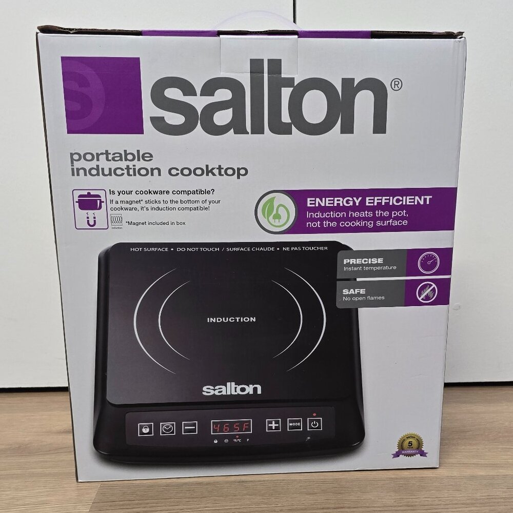 NEW Salton Portable Induction Cooktop